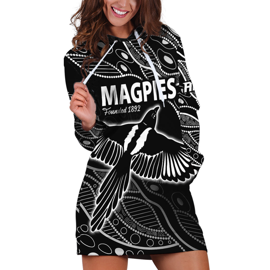 2023 Collingwood Magpies Football Hoodie Dress Pies Founded 1892 - Vibe Hoodie Shop