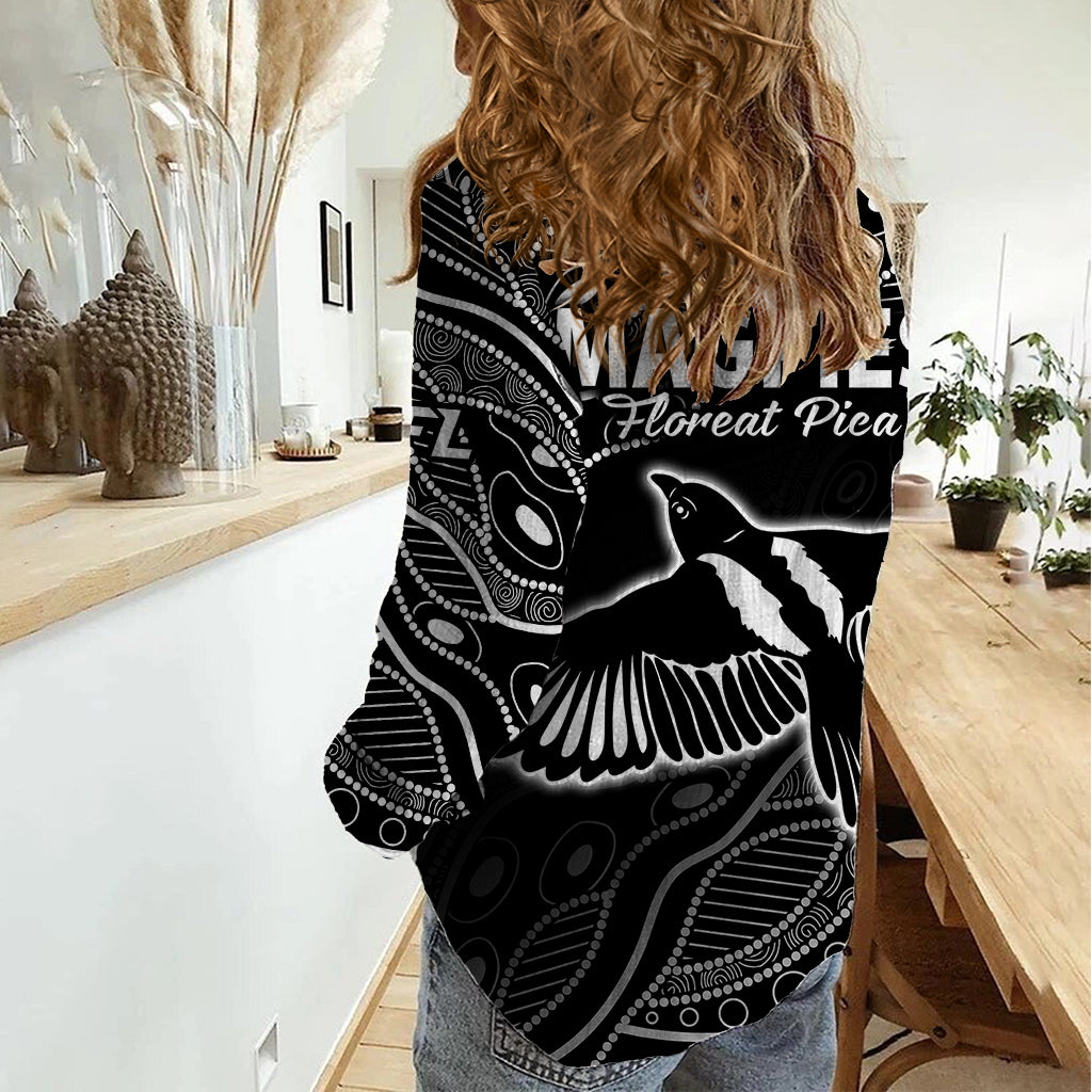 2023 Collingwood Magpies Football Women Casual Shirt Pies Founded 1892 - Vibe Hoodie Shop