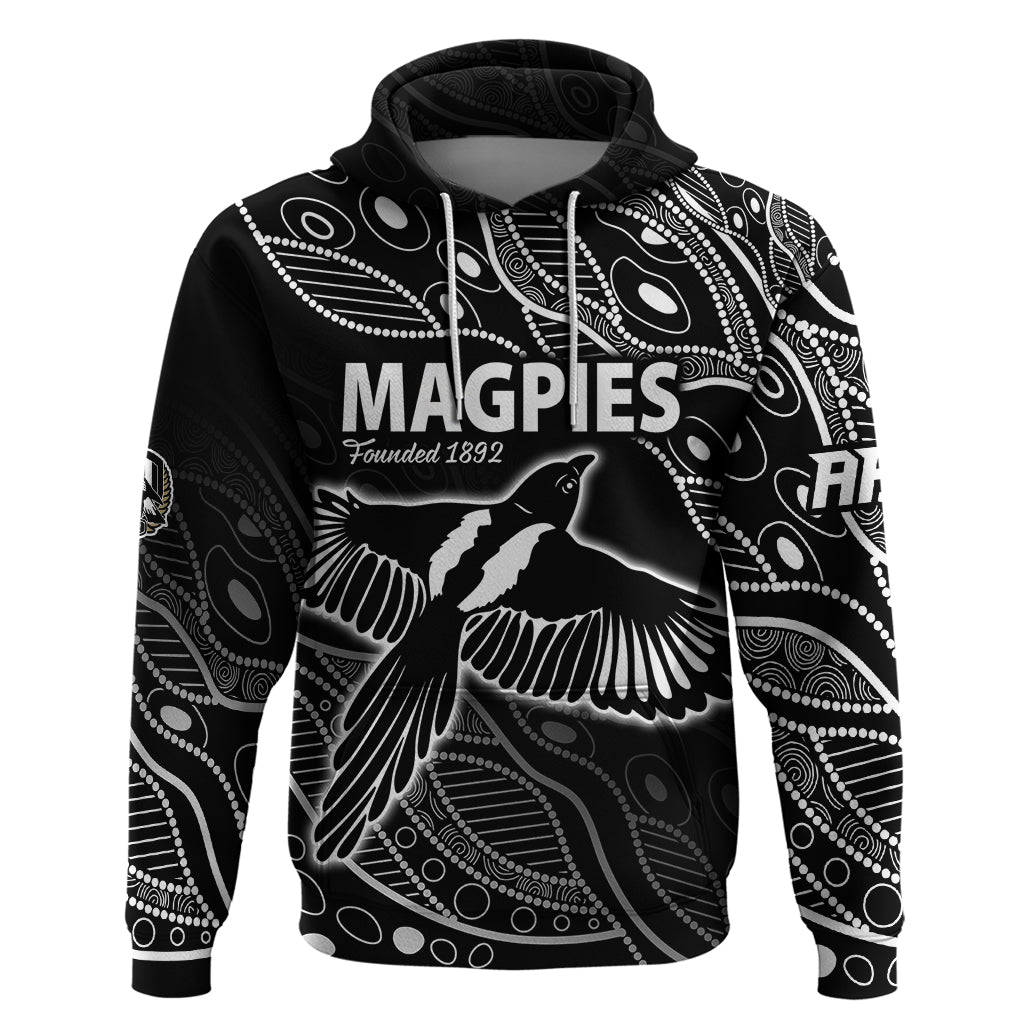 (Custom Text And Number) 2023 Collingwood Magpies Football Hoodie Pies Founded 1892 LT9 - Vibe Hoodie Shop