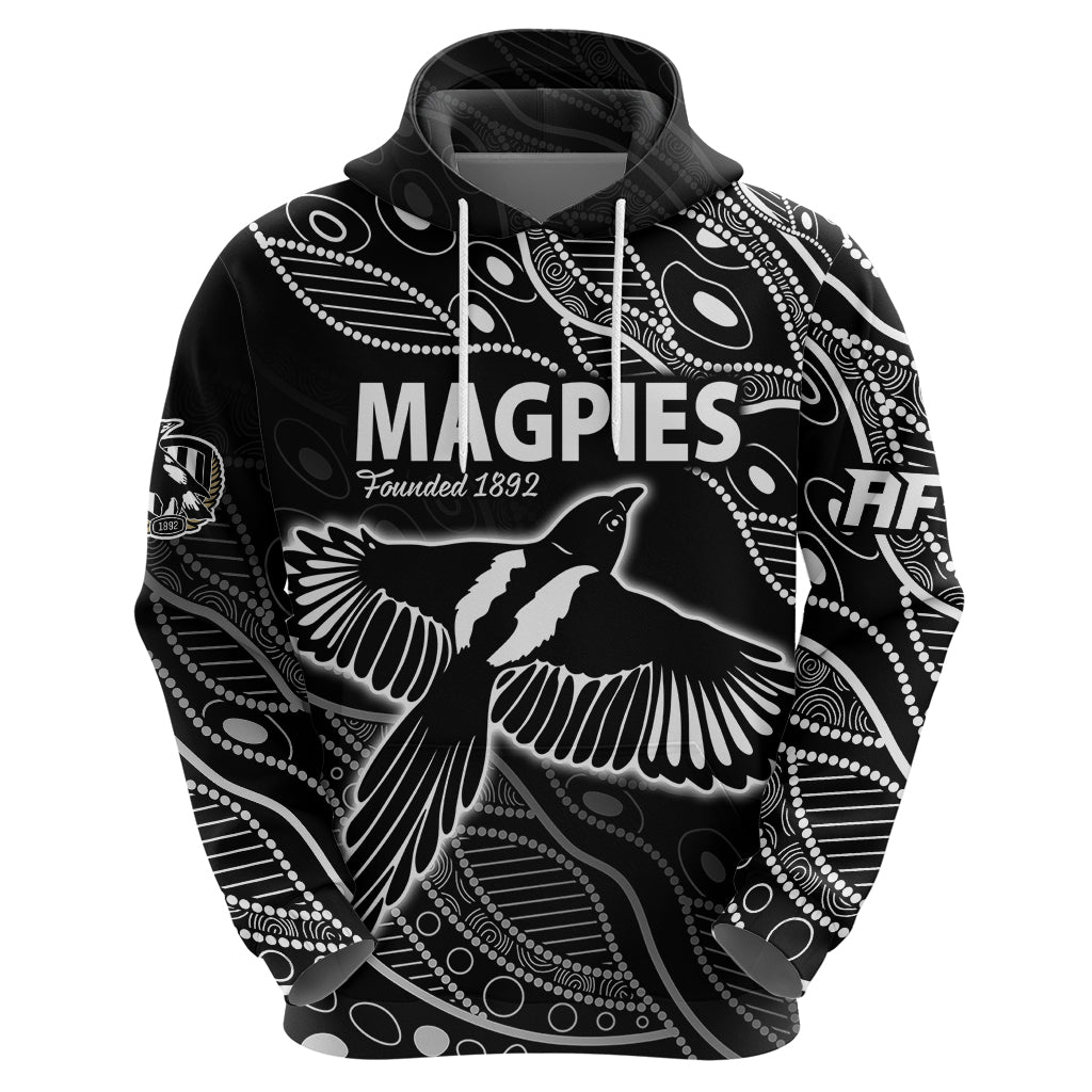 (Custom Text And Number) 2023 Collingwood Magpies Football Hoodie Pies Founded 1892 LT9 - Vibe Hoodie Shop