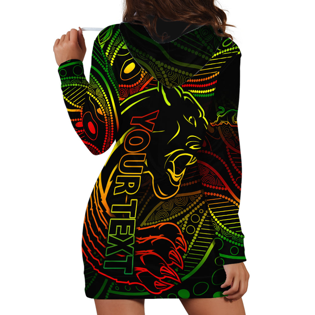 Custom 2023 Panthers NRL Hoodie Dress Aboriginal Founded 1966 - Vibe Hoodie Shop