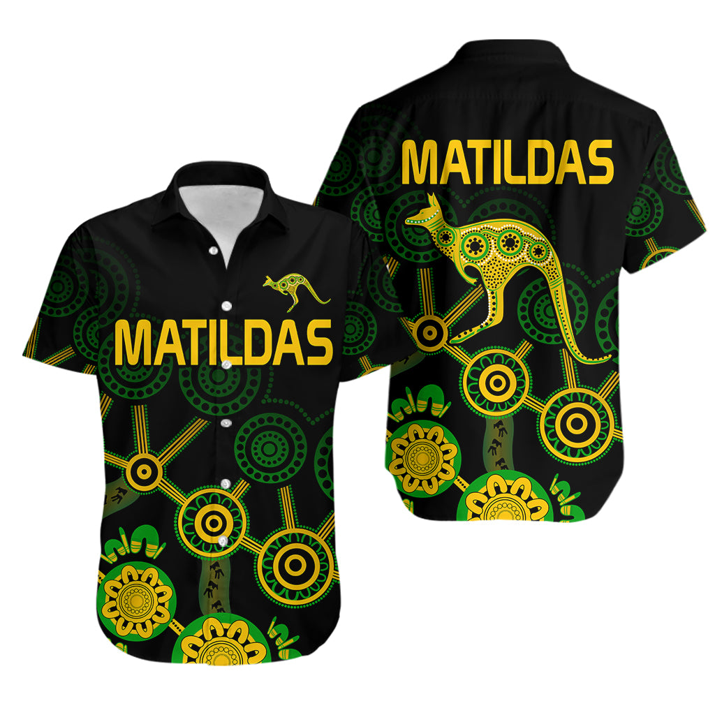 Australia Soccer Hawaiian Shirt Matildas World Cup With Kangaroo - Vibe Hoodie Shop
