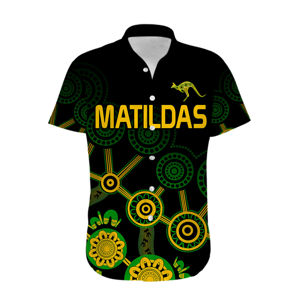 Australia Soccer Hawaiian Shirt Matildas World Cup With Kangaroo - Vibe Hoodie Shop