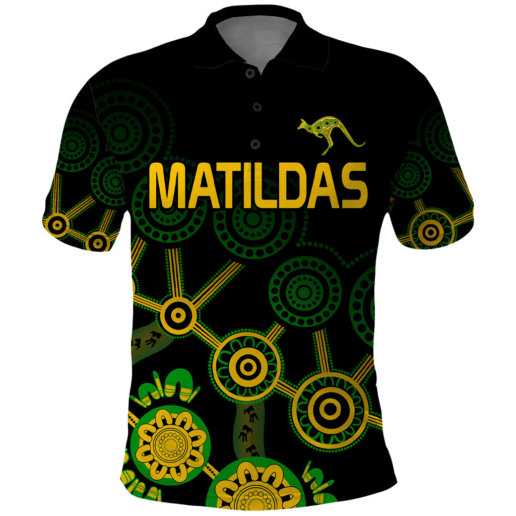 Australia Soccer Polo Shirt Matildas World Cup With Kangaroo LT9 - Vibe Hoodie Shop