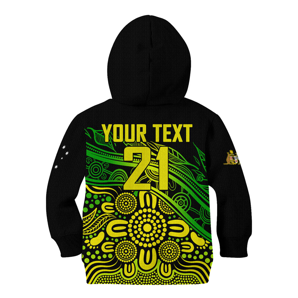 (Custom Text And Number) 2023 Australia Soccer Matildas Kid Hoodie - Vibe Hoodie Shop