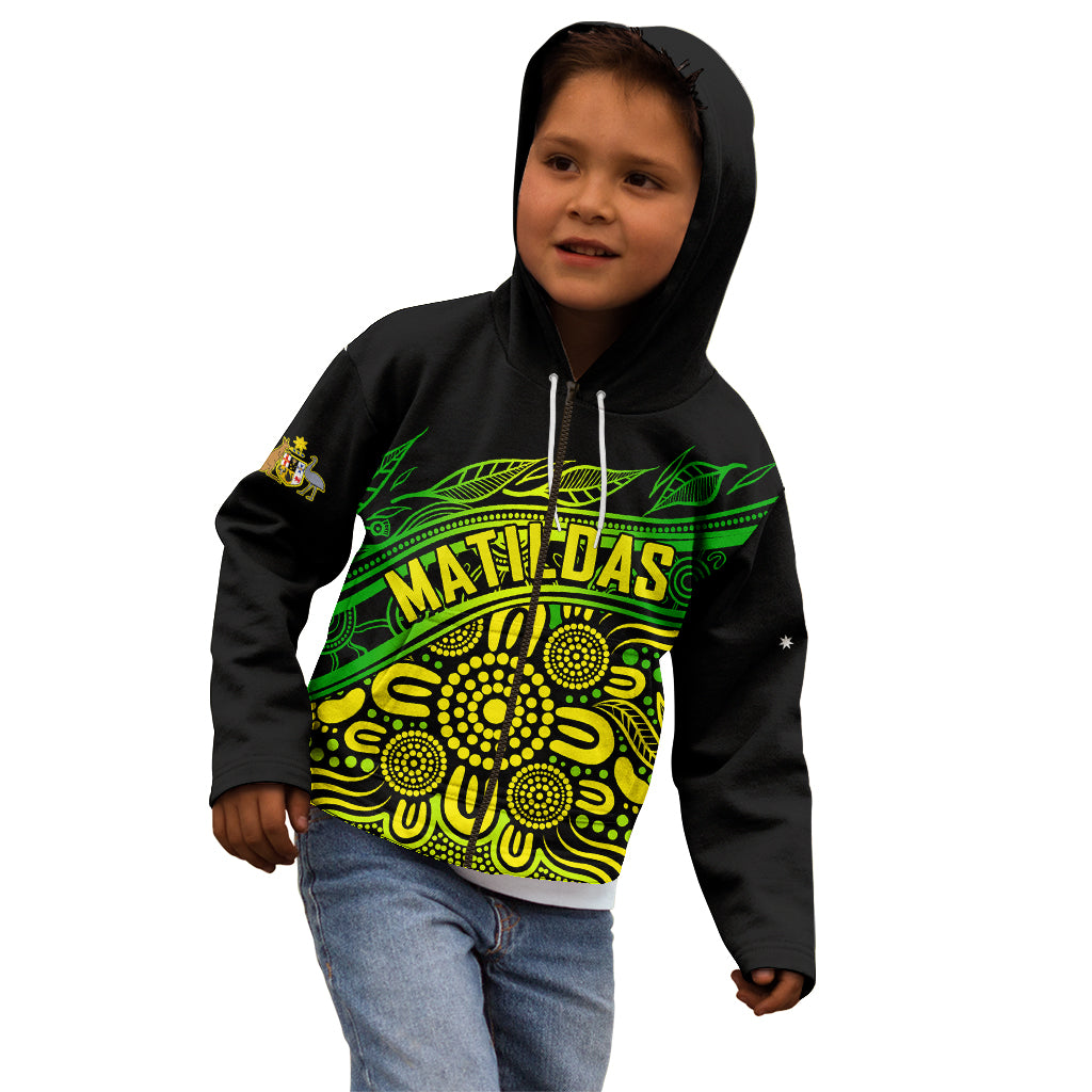 (Custom Text And Number) 2023 Australia Soccer Matildas Kid Hoodie - Vibe Hoodie Shop