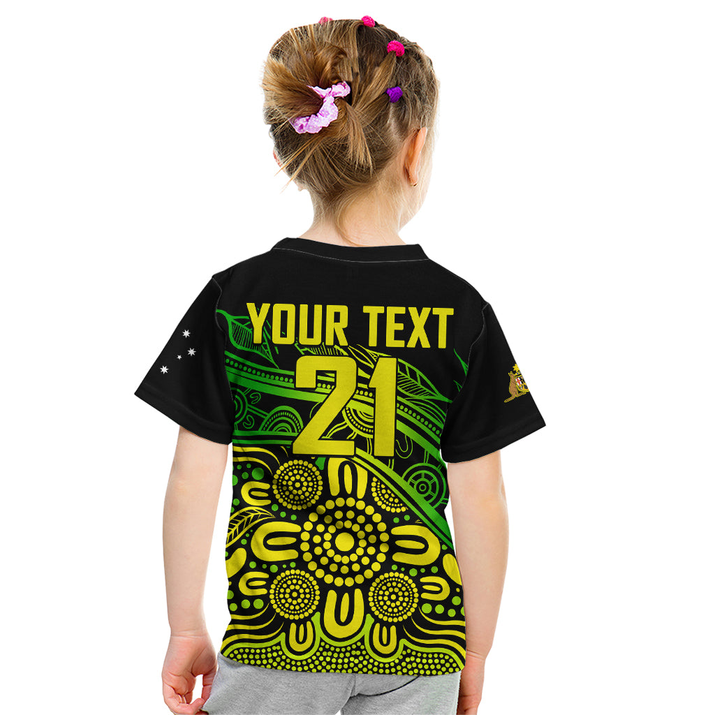 (Custom Text And Number) 2023 Australia Soccer Matildas Kid T Shirt - Vibe Hoodie Shop