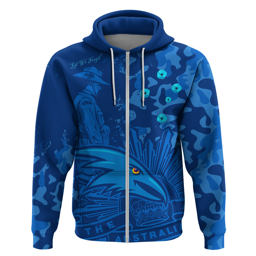 AFL ANZAC 2023 Adelaide Crows Hoodie Camouflage LT9 - Vibe Hoodie Shop