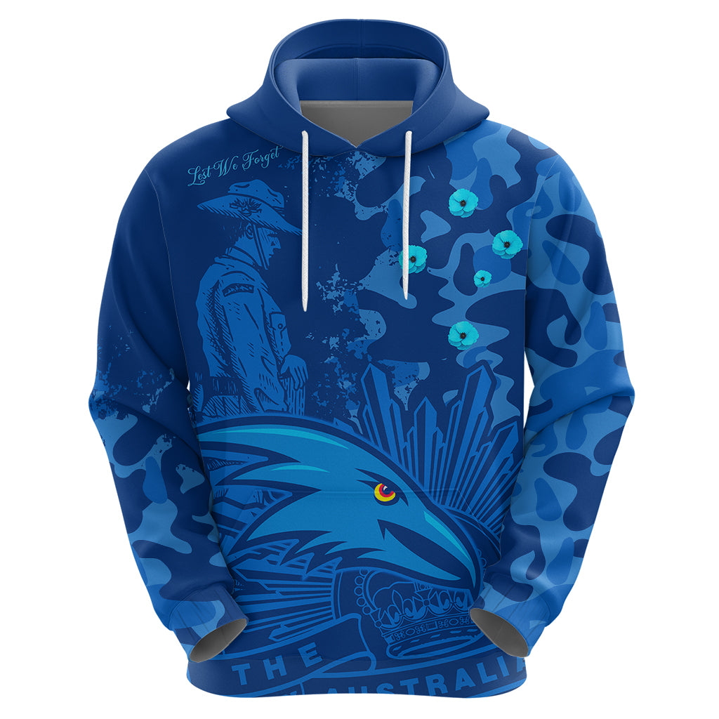 AFL ANZAC 2023 Adelaide Crows Hoodie Camouflage LT9 - Vibe Hoodie Shop