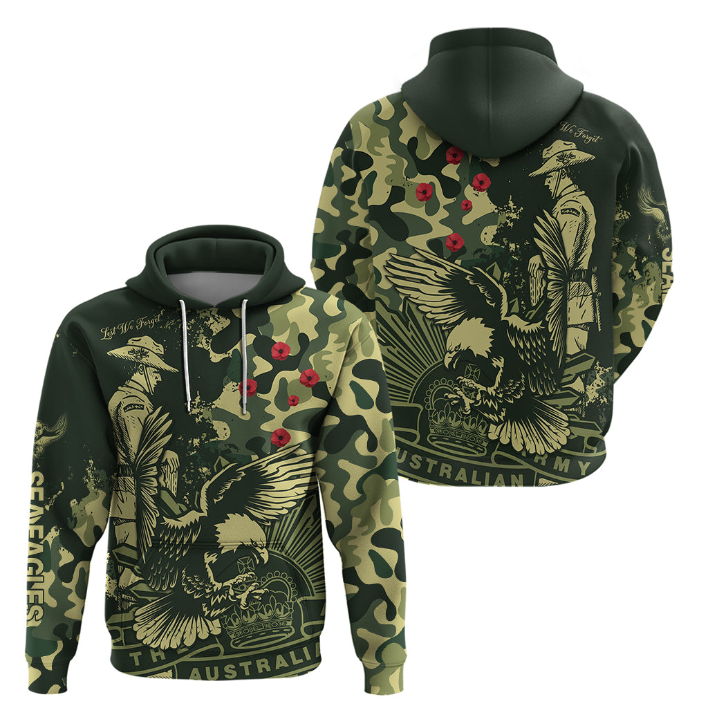 NRL ANZAC 2023 Sea Eagles Hoodie Camouflage LT9 - Vibe Hoodie Shop