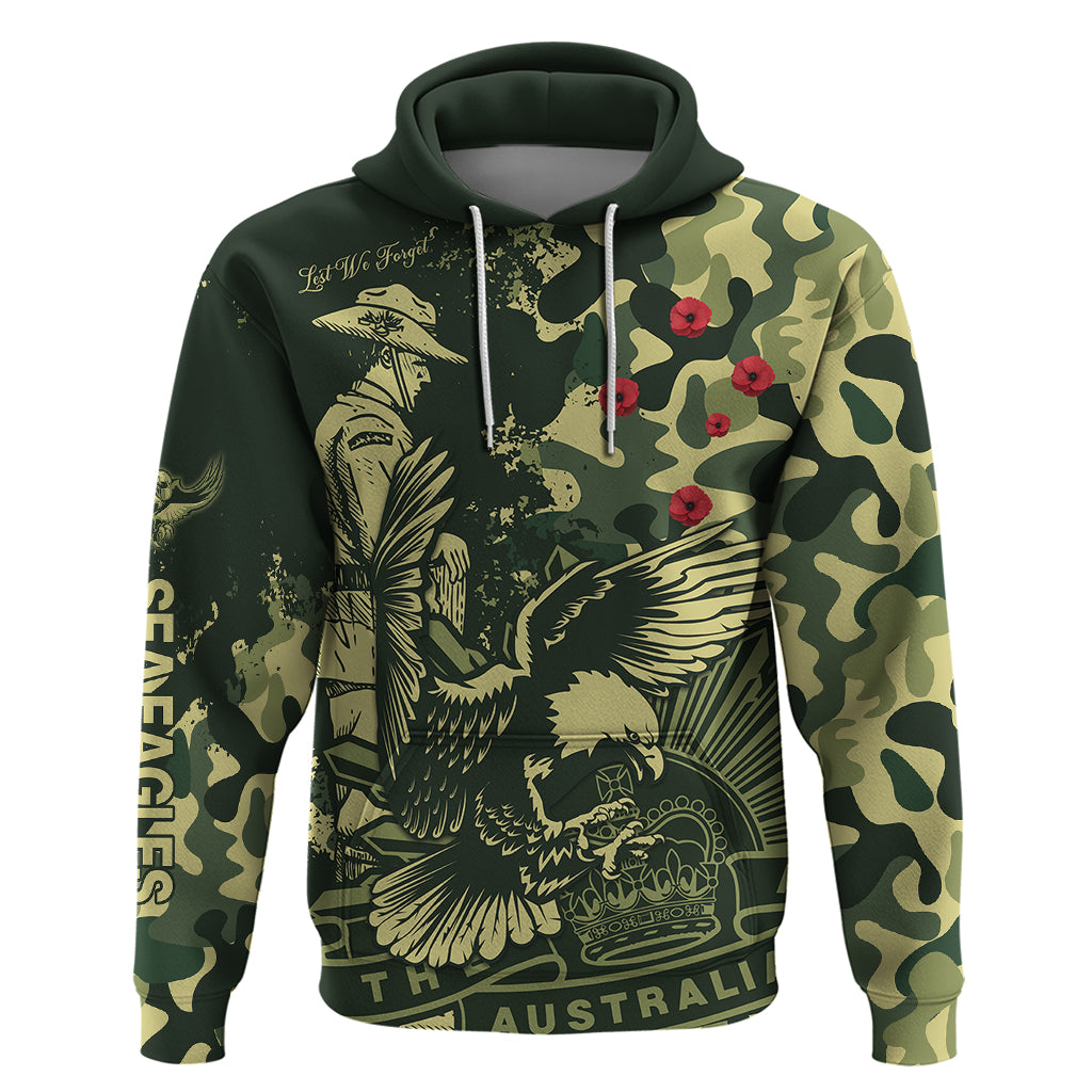 NRL ANZAC 2023 Sea Eagles Hoodie Camouflage LT9 - Vibe Hoodie Shop