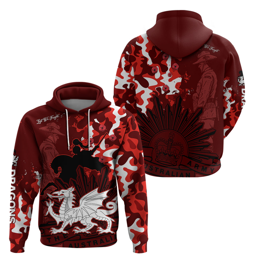 NRL ANZAC 2023 St Dragons Hoodie Camouflage LT9 - Vibe Hoodie Shop