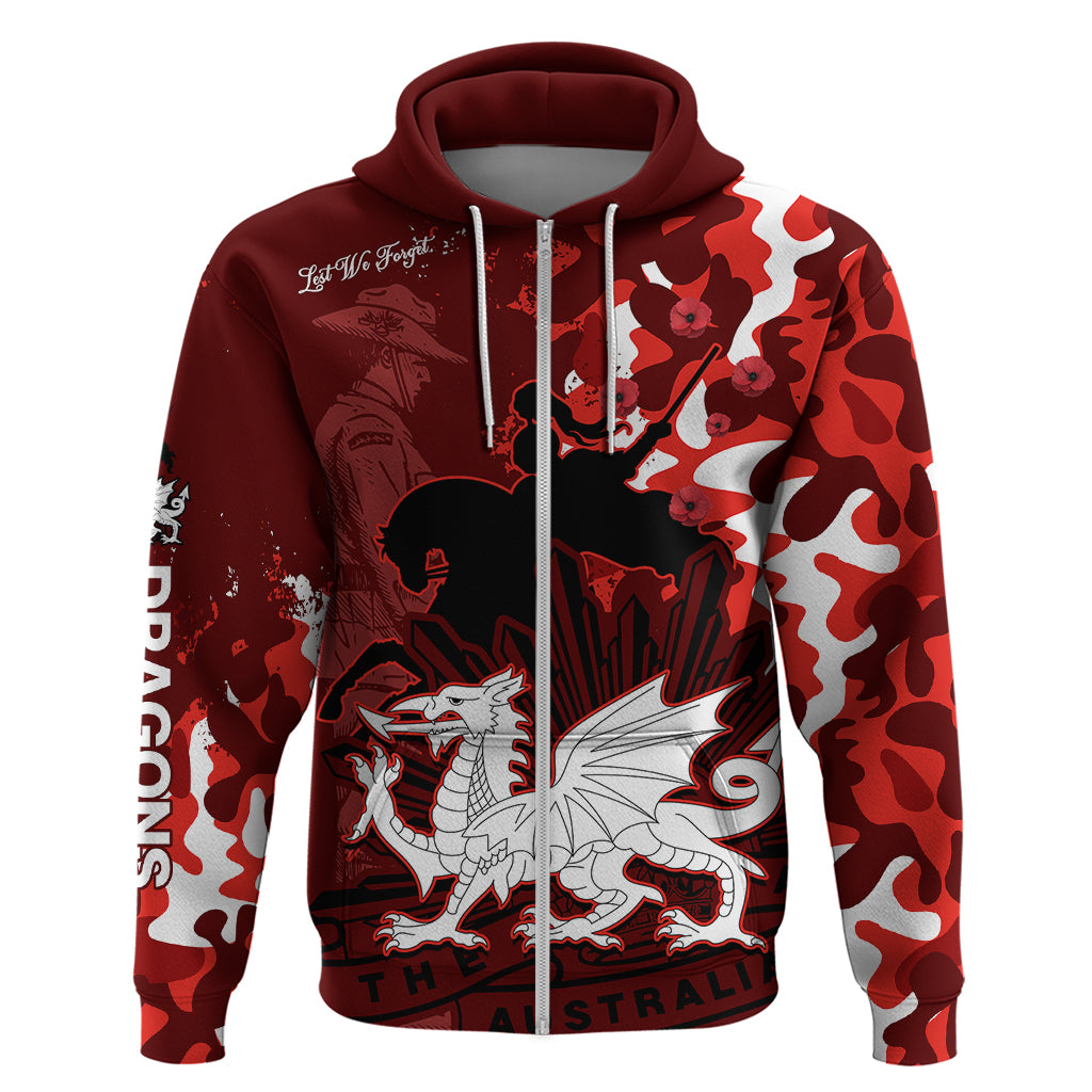 NRL ANZAC 2023 St Dragons Hoodie Camouflage LT9 - Vibe Hoodie Shop