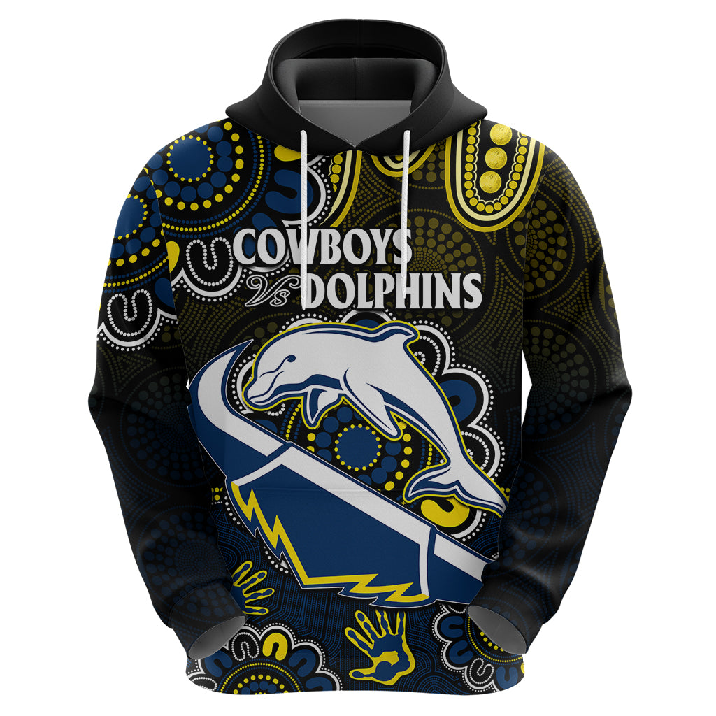 NRL Combine Dolphins and Cowboys Hoodie Aboriginal LT9 - Vibe Hoodie Shop