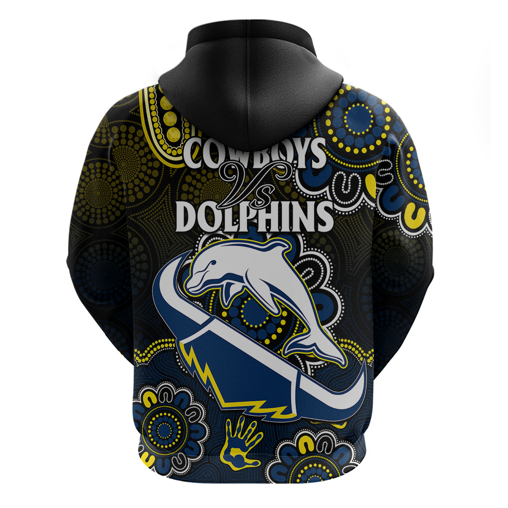 NRL Combine Dolphins and Cowboys Hoodie Aboriginal LT9 - Vibe Hoodie Shop
