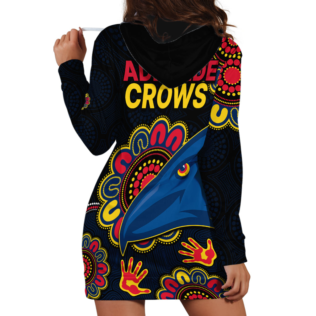 AFL Adelaide Football The Crows 1990 Aboriginal Hoodie Dress - Vibe Hoodie Shop