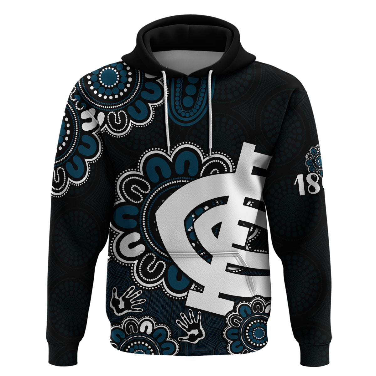 AFL Carlton Blues 1864 Aboriginal Hoodie LT9 - Vibe Hoodie Shop