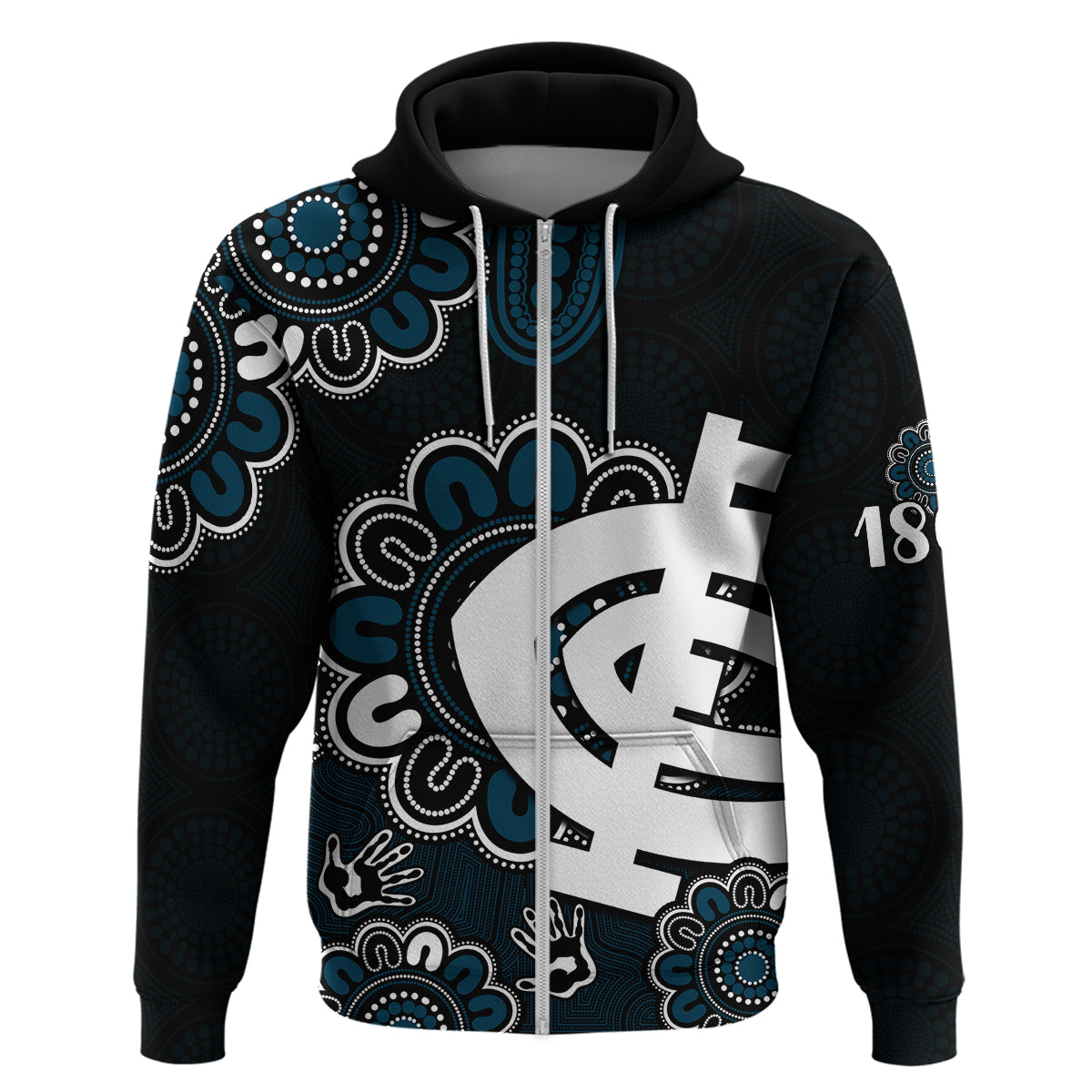 AFL Carlton Blues 1864 Aboriginal Hoodie LT9 - Vibe Hoodie Shop