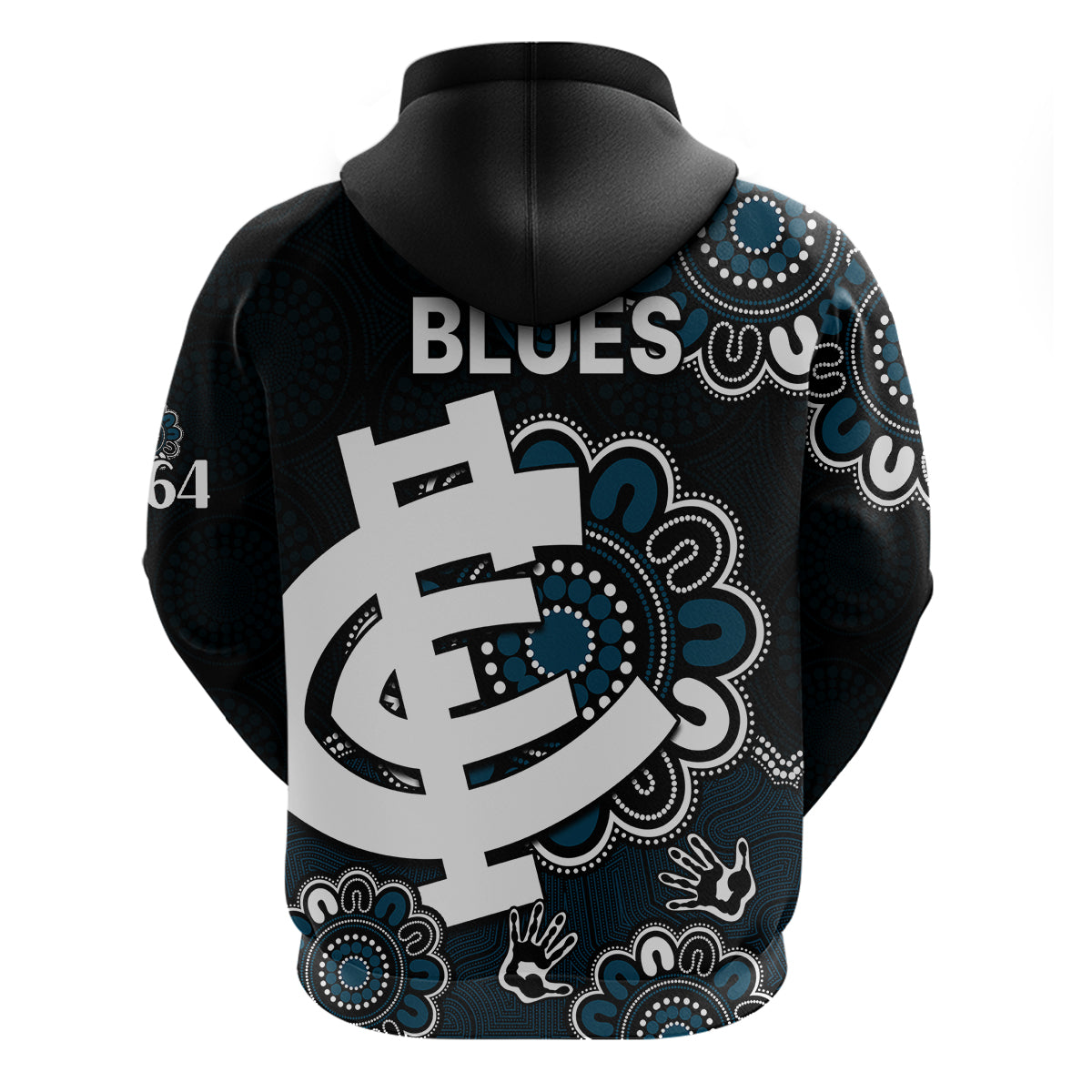 AFL Carlton Blues 1864 Aboriginal Hoodie LT9 - Vibe Hoodie Shop