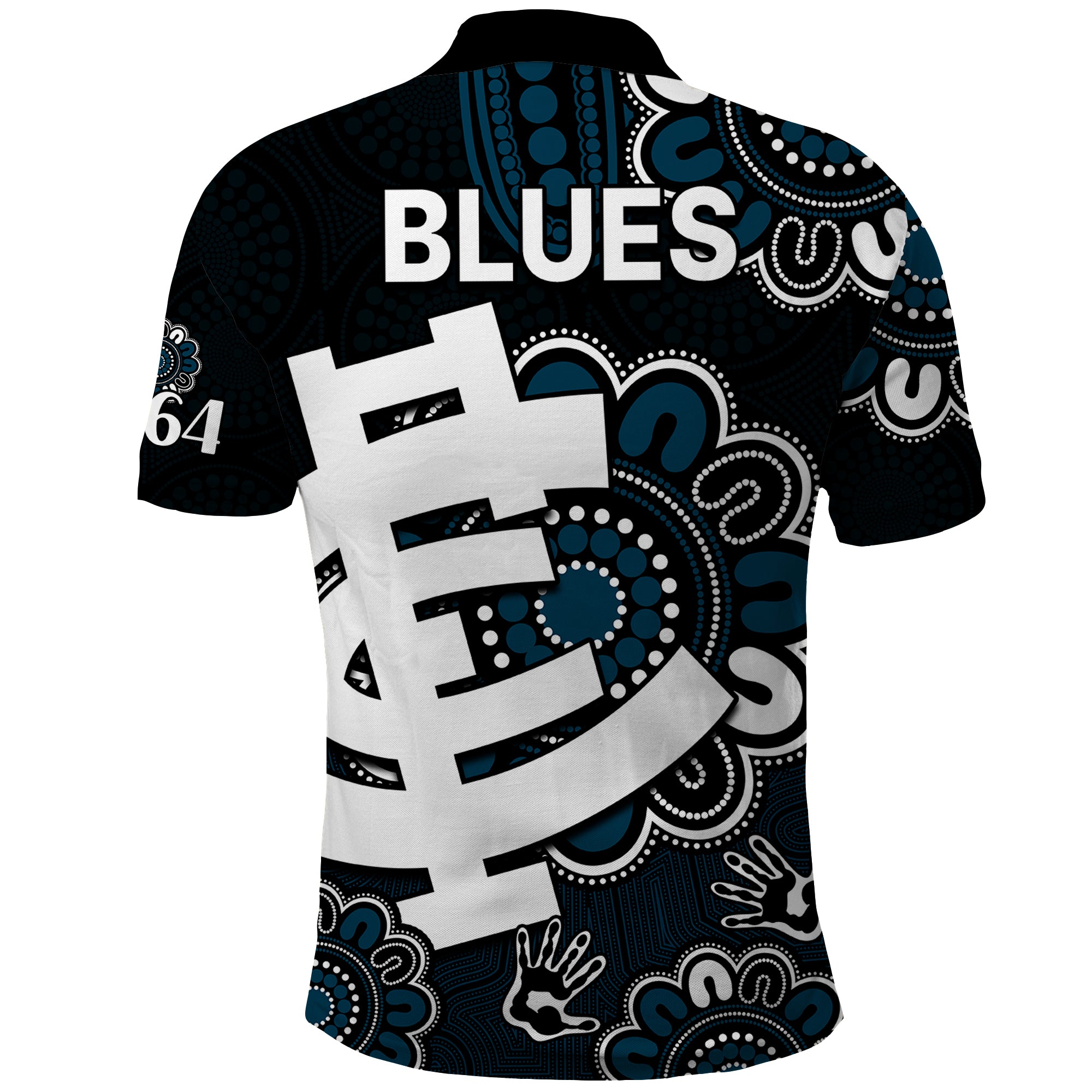 AFL Carlton Blues 1864 Aboriginal Polo Shirt LT9 - Vibe Hoodie Shop