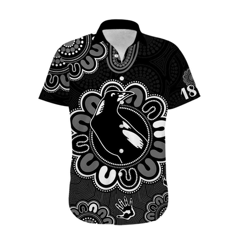 AFL Collingwood Magpies 1892 Aboriginal Hawaiian Shirt - Vibe Hoodie Shop