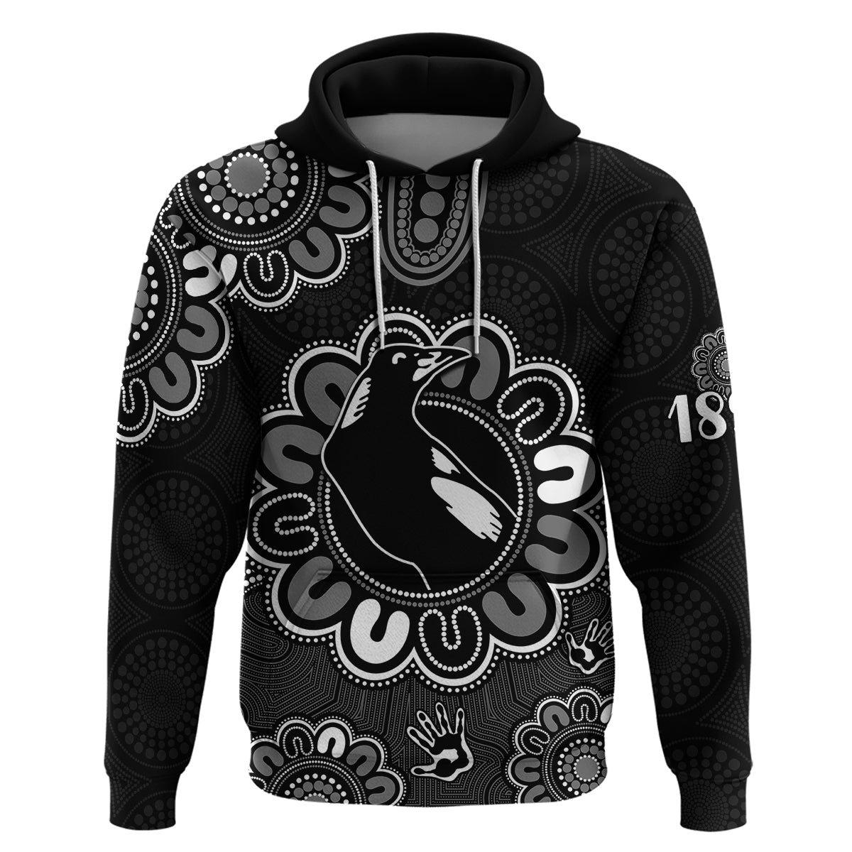 (Custom Personalised) AFL Collingwood Magpies 1892 Aboriginal Hoodie LT9 - Vibe Hoodie Shop