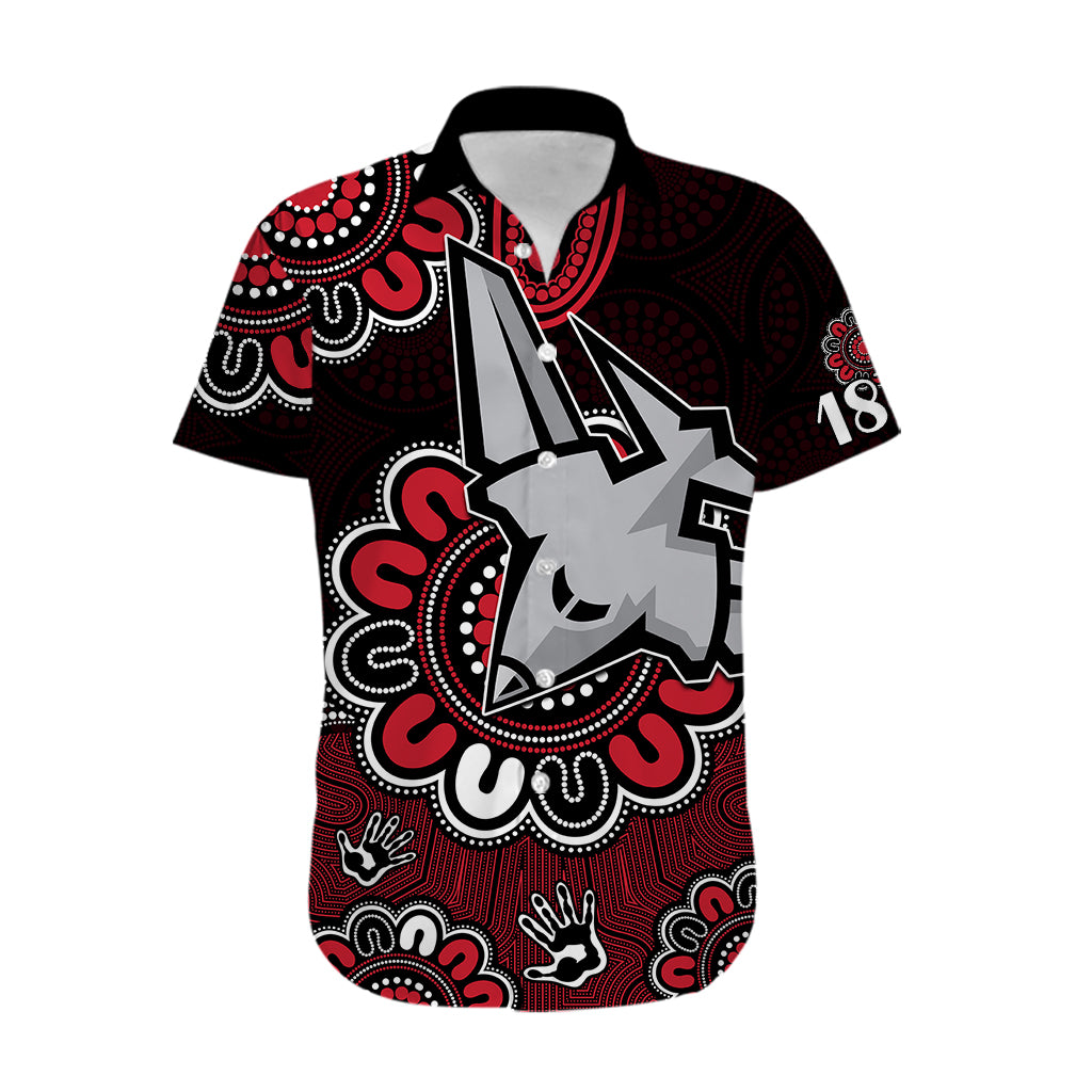 AFL Essendon Bombers 1872 Aboriginal Hawaiian Shirt - Vibe Hoodie Shop