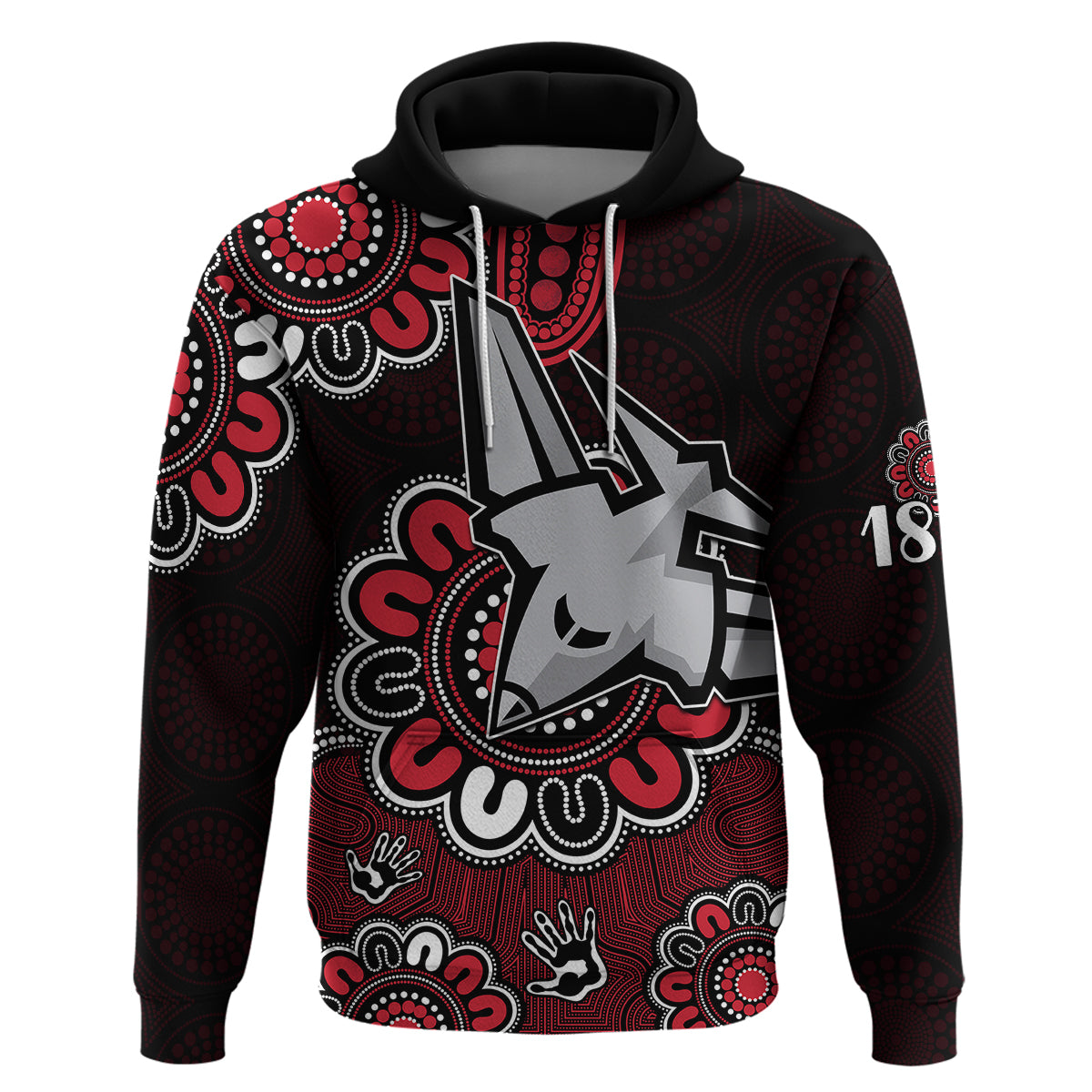 (Custom Personalised) AFL Essendon Bombers 1872 Aboriginal Hoodie LT9 - Vibe Hoodie Shop