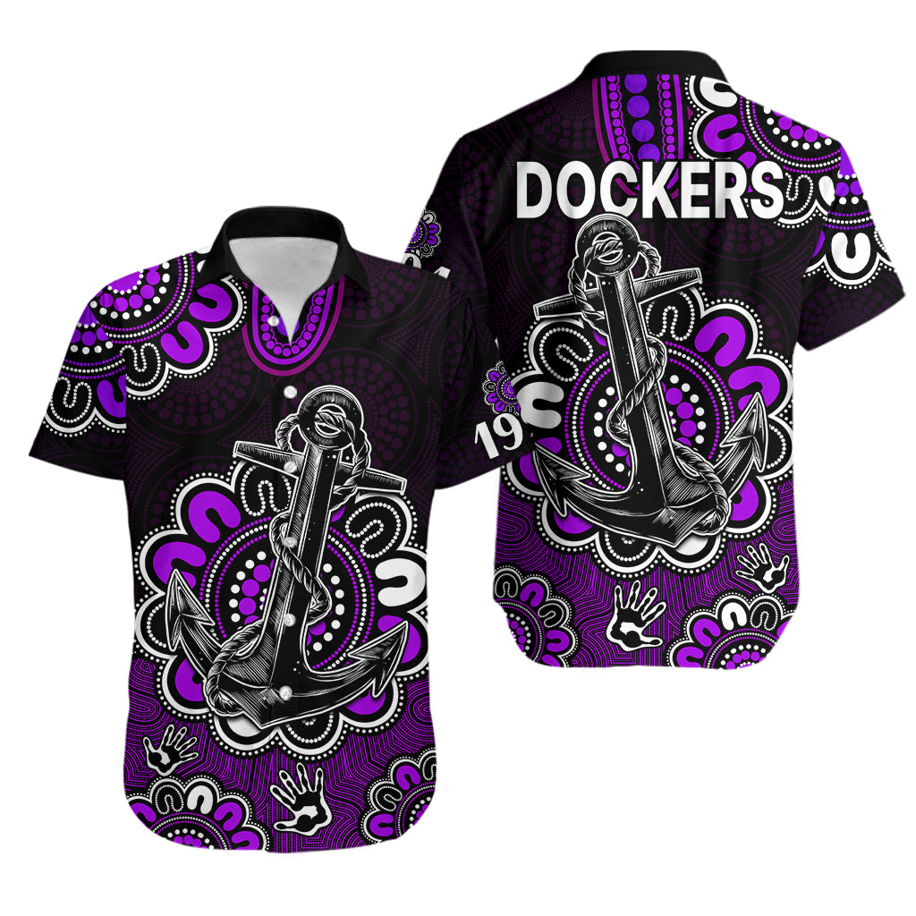 AFL Fremantle Dockers 1994 Aboriginal Hawaiian Shirt - Vibe Hoodie Shop