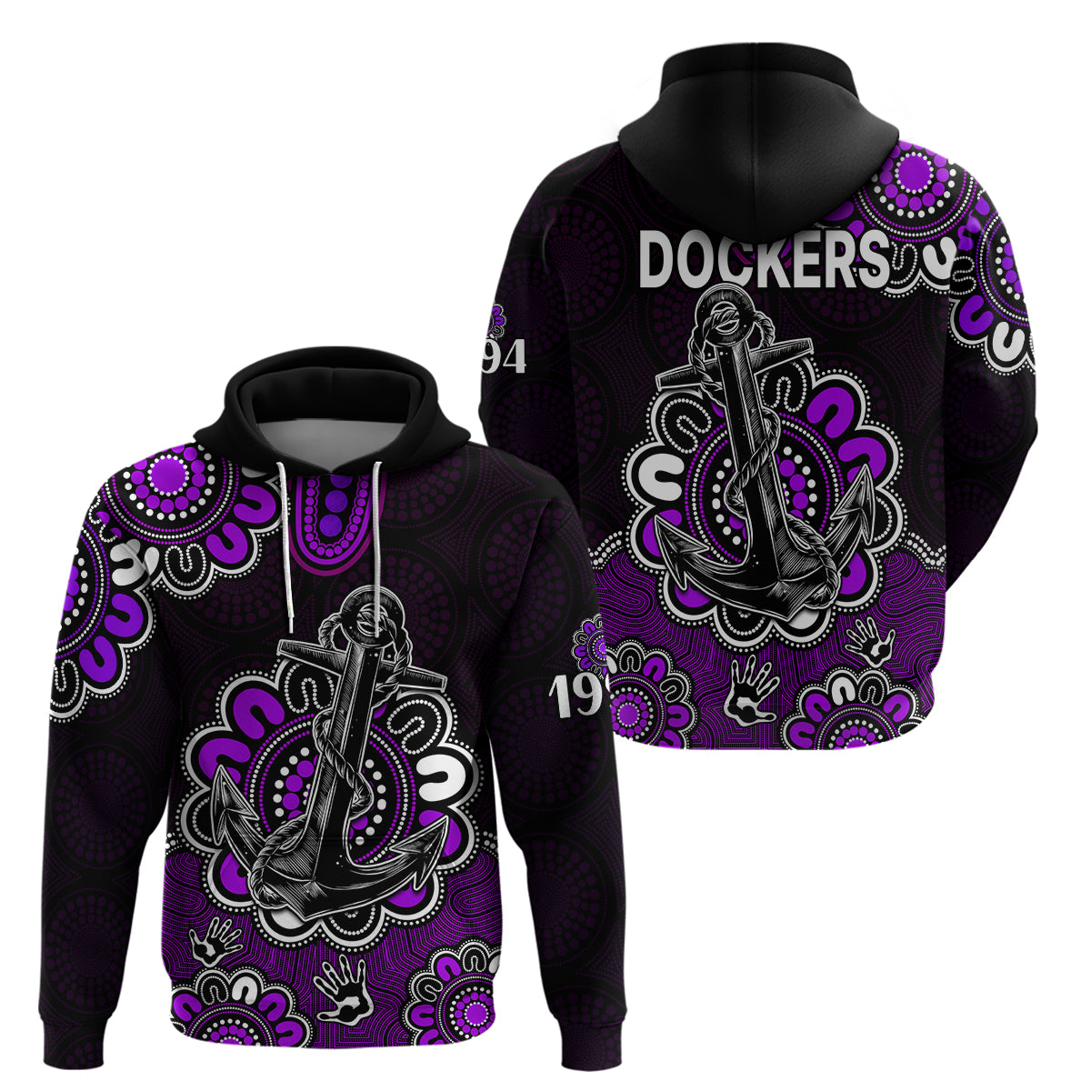 AFL Fremantle Dockers 1994 Aboriginal Hoodie LT9 - Vibe Hoodie Shop
