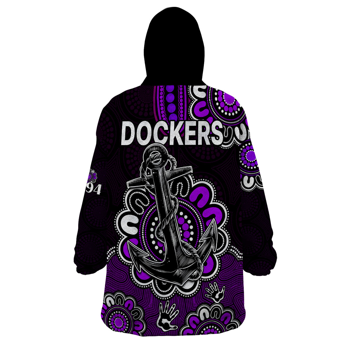 AFL Fremantle Dockers 1994 Aboriginal Wearable Blanket Hoodie - Vibe Hoodie Shop