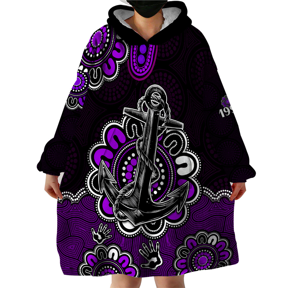 AFL Fremantle Dockers 1994 Aboriginal Wearable Blanket Hoodie - Vibe Hoodie Shop