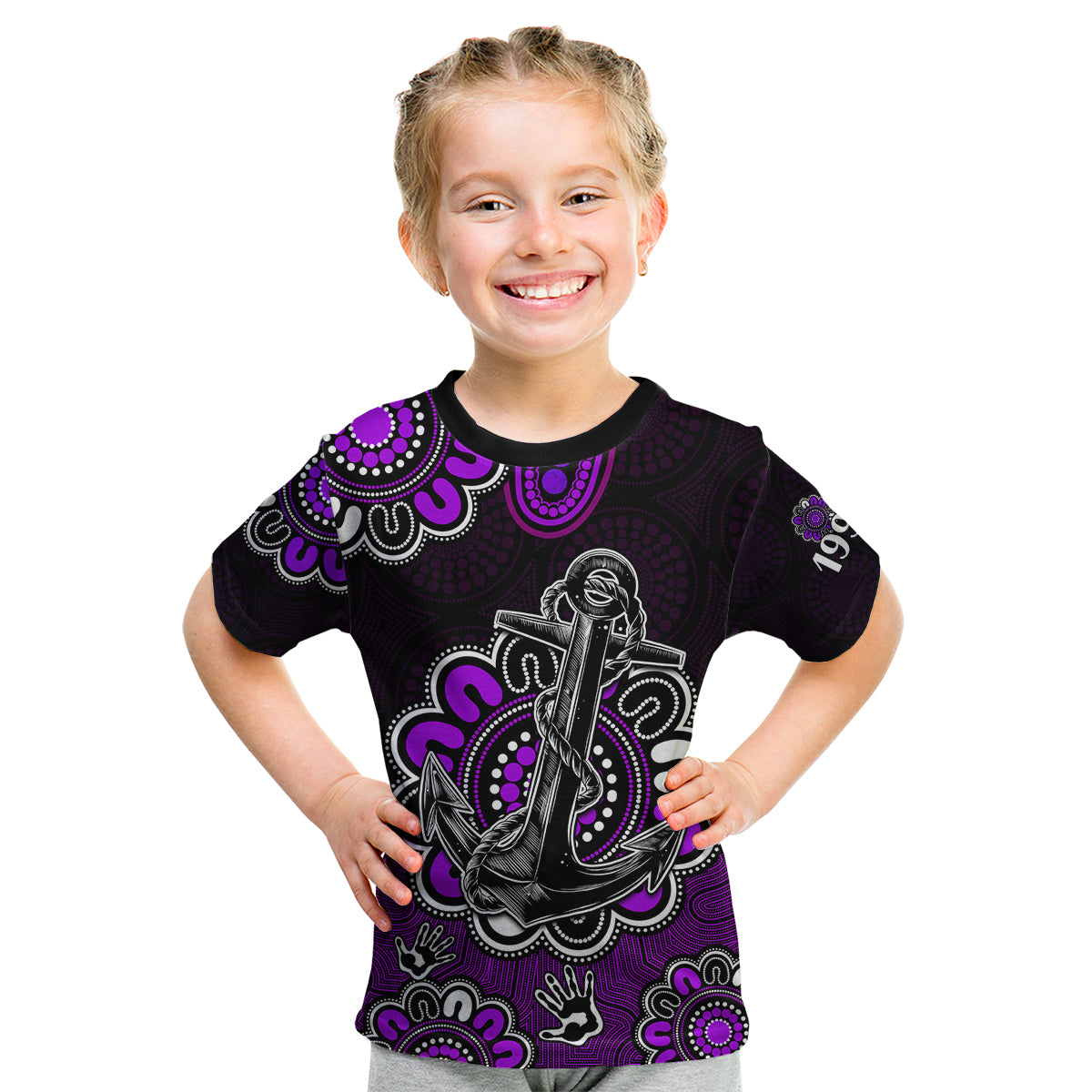 (Custom Personalised) AFL Fremantle Dockers 1994 Aboriginal Kid T Shirt - Vibe Hoodie Shop