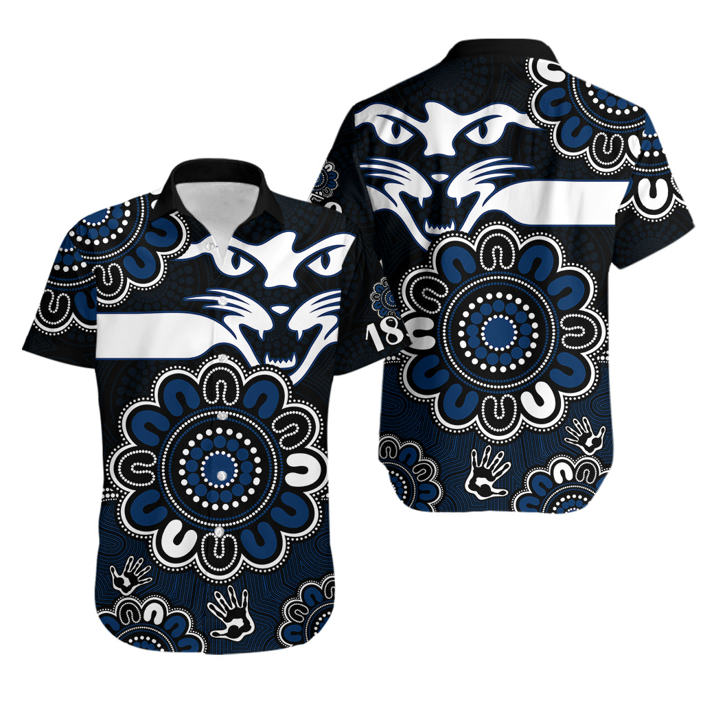 AFL Geelong Cats 1859 Aboriginal Hawaiian Shirt - Vibe Hoodie Shop