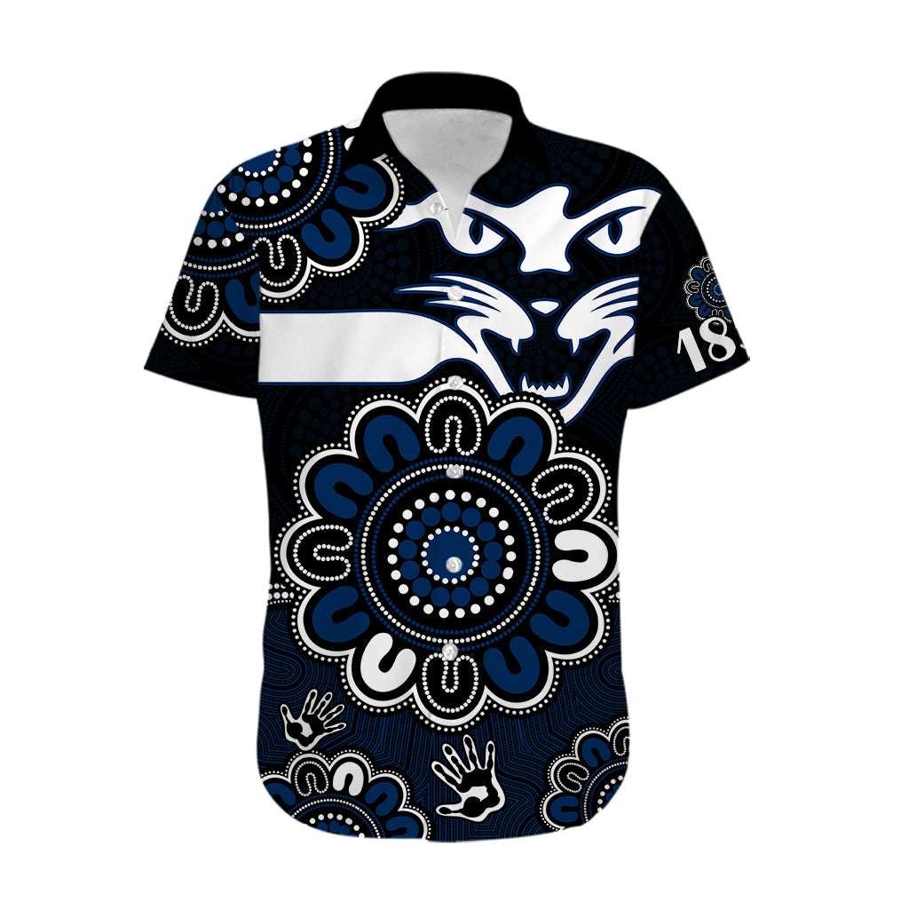 AFL Geelong Cats 1859 Aboriginal Hawaiian Shirt - Vibe Hoodie Shop