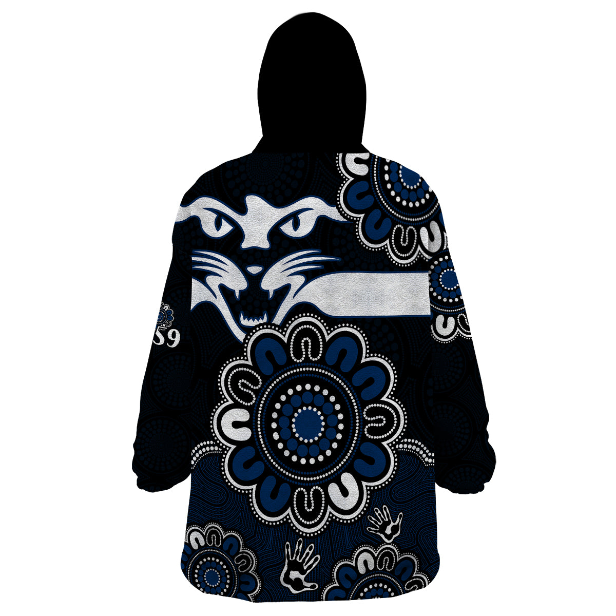 AFL Geelong Cats 1859 Aboriginal Wearable Blanket Hoodie - Vibe Hoodie Shop