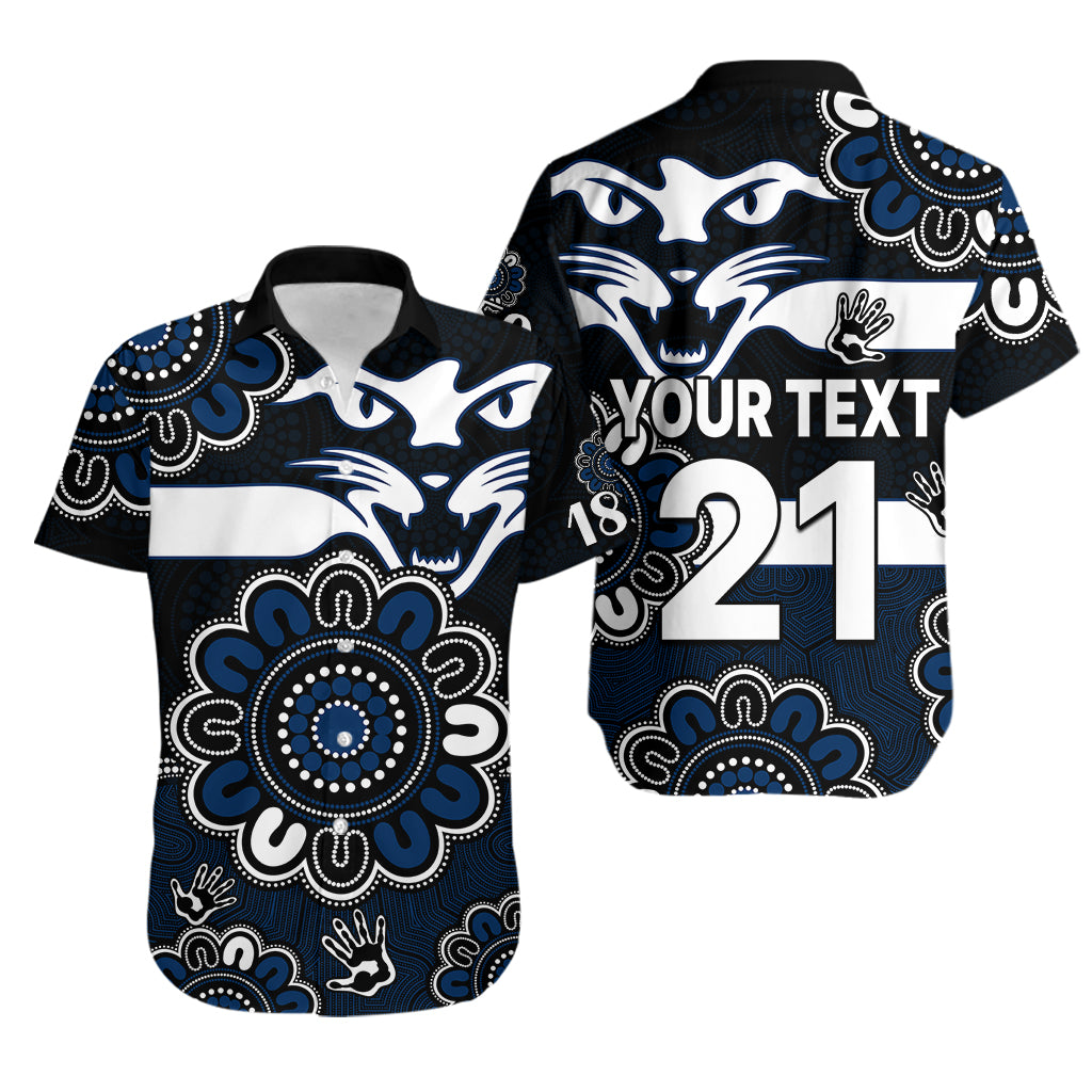 (Custom Personalised) AFL Geelong Cats 1859 Aboriginal Hawaiian Shirt - Vibe Hoodie Shop