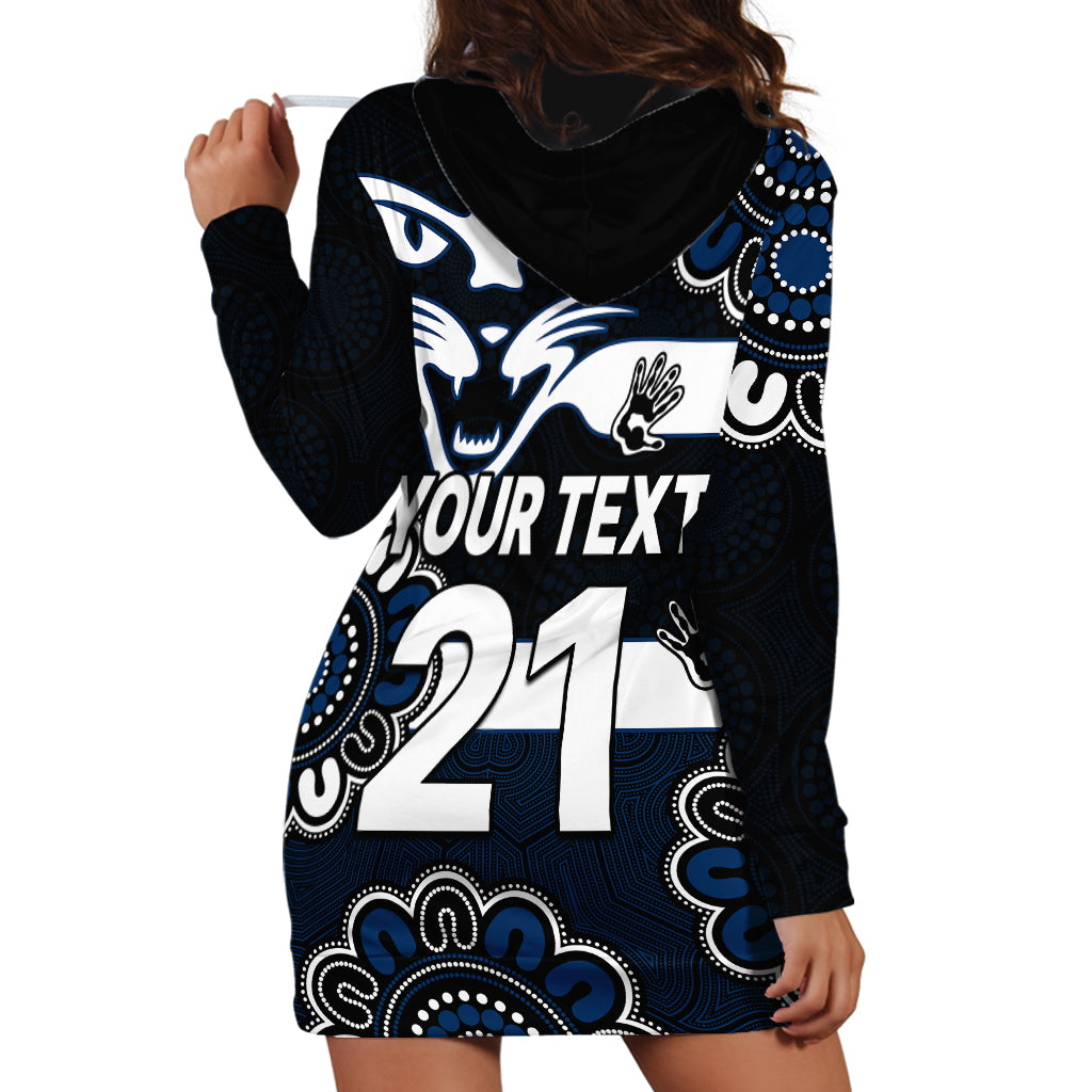 (Custom Personalised) AFL Geelong Cats 1859 Aboriginal Hoodie Dress - Vibe Hoodie Shop