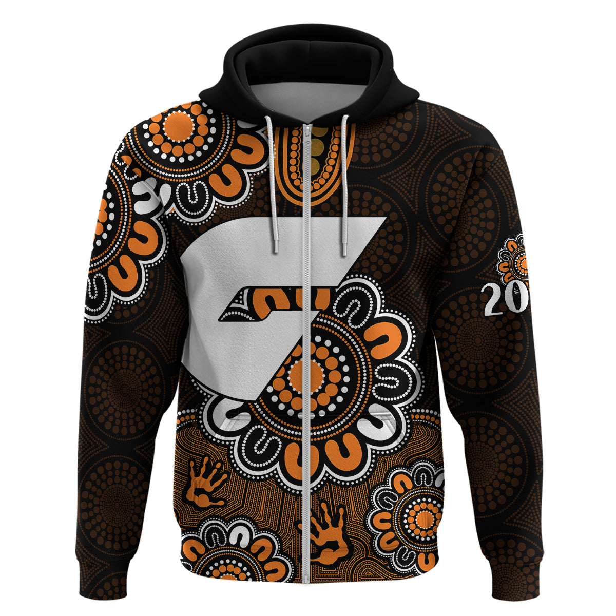 AFL GWS Giants 2012 Aboriginal Hoodie LT9 - Vibe Hoodie Shop