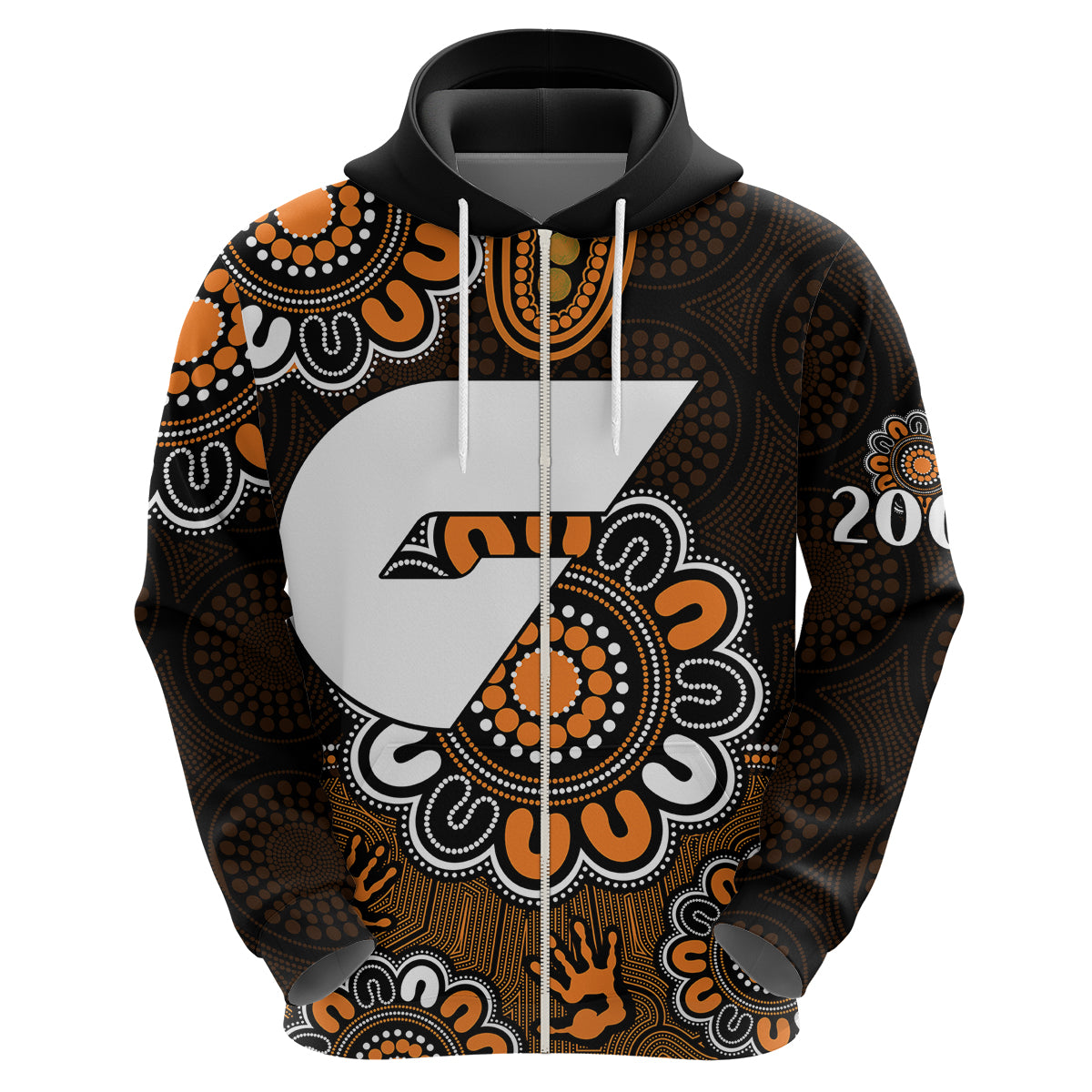 AFL GWS Giants 2012 Aboriginal Hoodie LT9 - Vibe Hoodie Shop