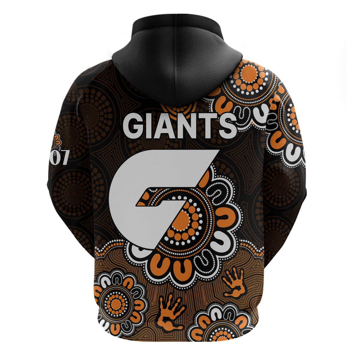 AFL GWS Giants 2012 Aboriginal Hoodie LT9 - Vibe Hoodie Shop
