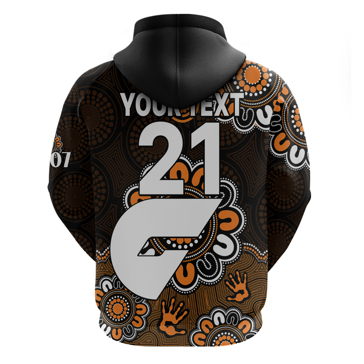 (Custom Personalised) AFL GWS Giants 2012 Aboriginal Hoodie LT9 - Vibe Hoodie Shop