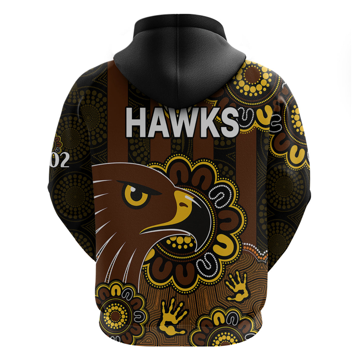 AFL Hawthorn Hawks 1902 Aboriginal Hoodie LT9 - Vibe Hoodie Shop