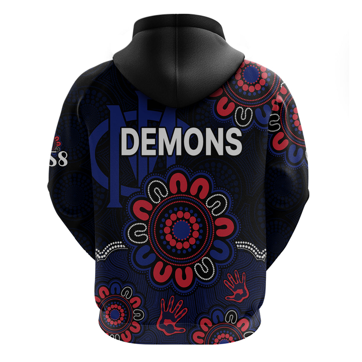 AFL Melbourne Demons 1858 Aboriginal Hoodie LT9 - Vibe Hoodie Shop