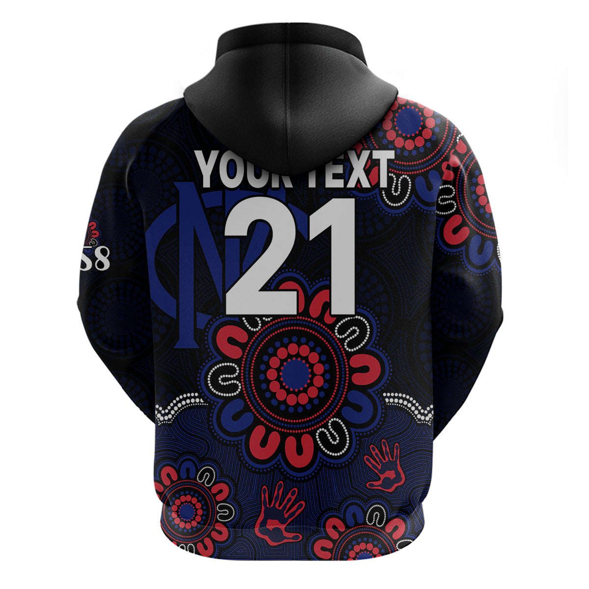 (Custom Personalised) AFL Melbourne Demons 1858 Aboriginal Hoodie LT9 - Vibe Hoodie Shop