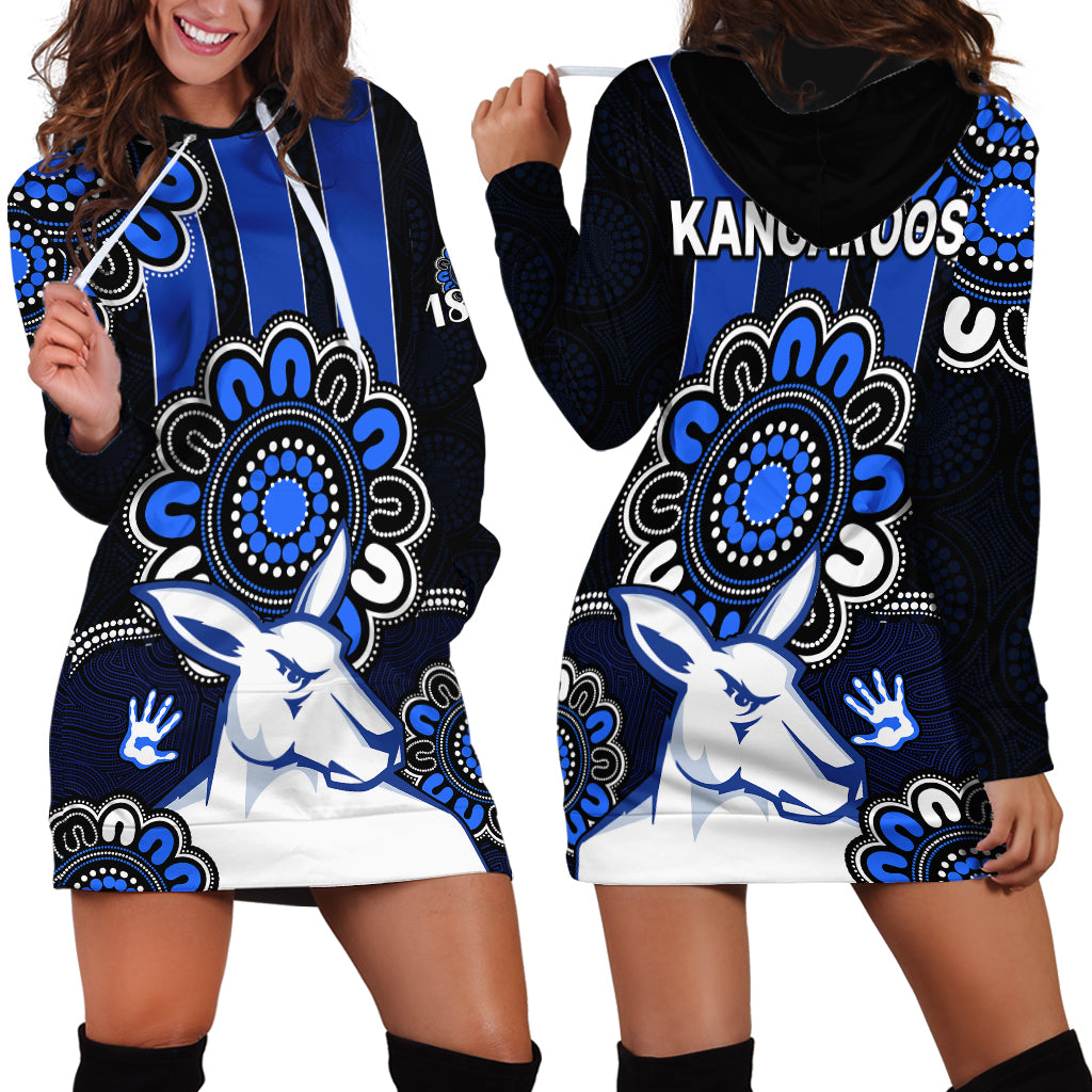 AFL North Melbourne Kangaroos 1869  Aboriginal Hoodie Dress - Vibe Hoodie Shop