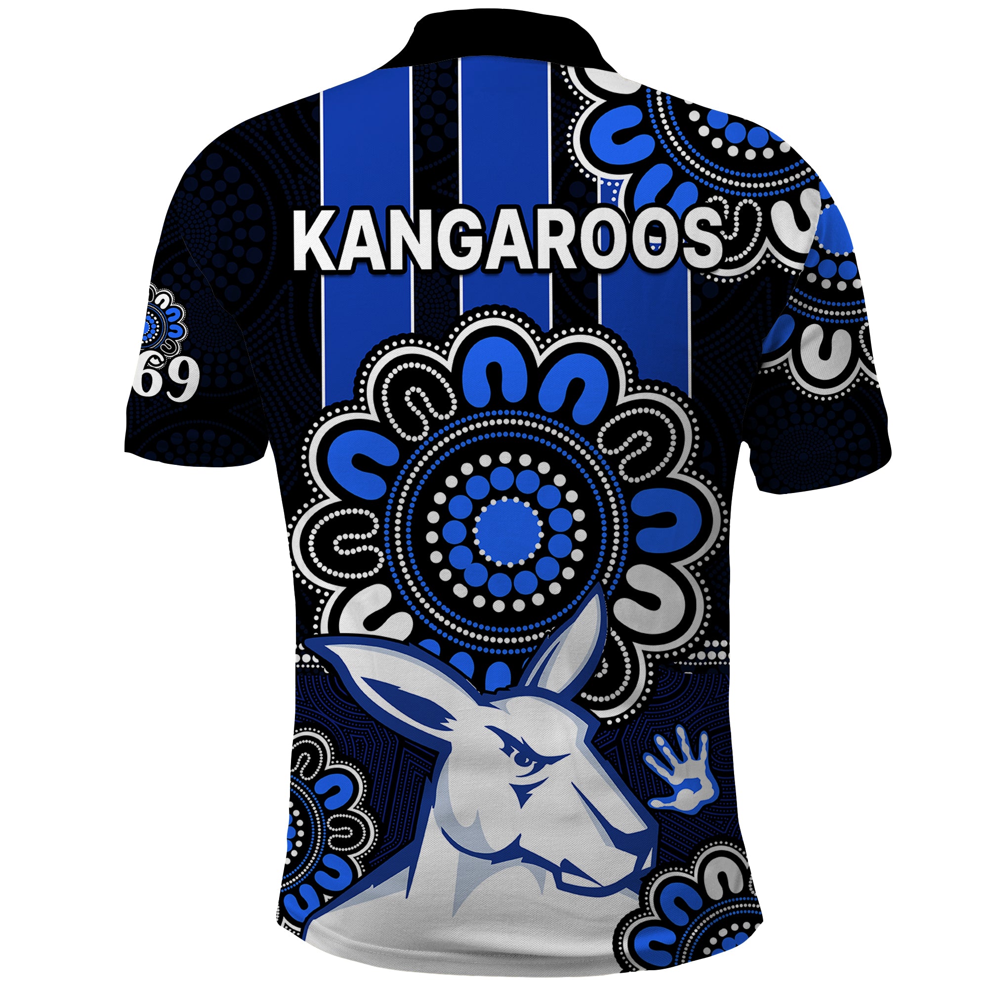 AFL North Melbourne Kangaroos 1869  Aboriginal Polo Shirt LT9 - Vibe Hoodie Shop