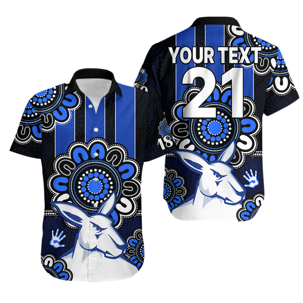 (Custom Personalised) AFL North Melbourne Kangaroos 1869  Aboriginal Hawaiian Shirt - Vibe Hoodie Shop