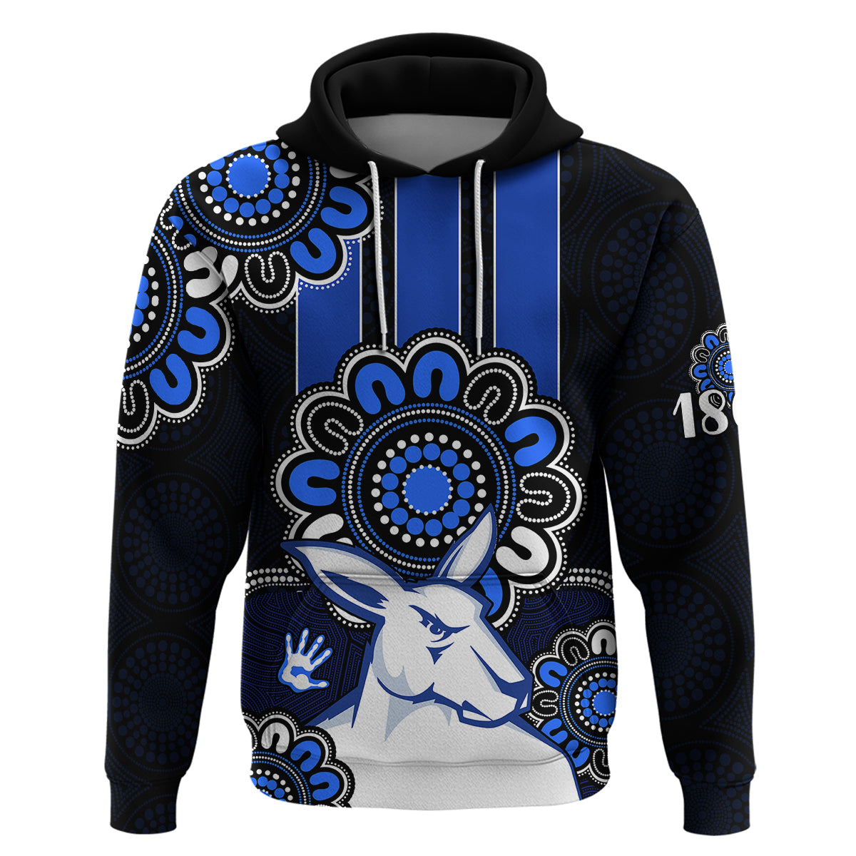 (Custom Personalised) AFL North Melbourne Kangaroos 1869  Aboriginal Hoodie LT9 - Vibe Hoodie Shop