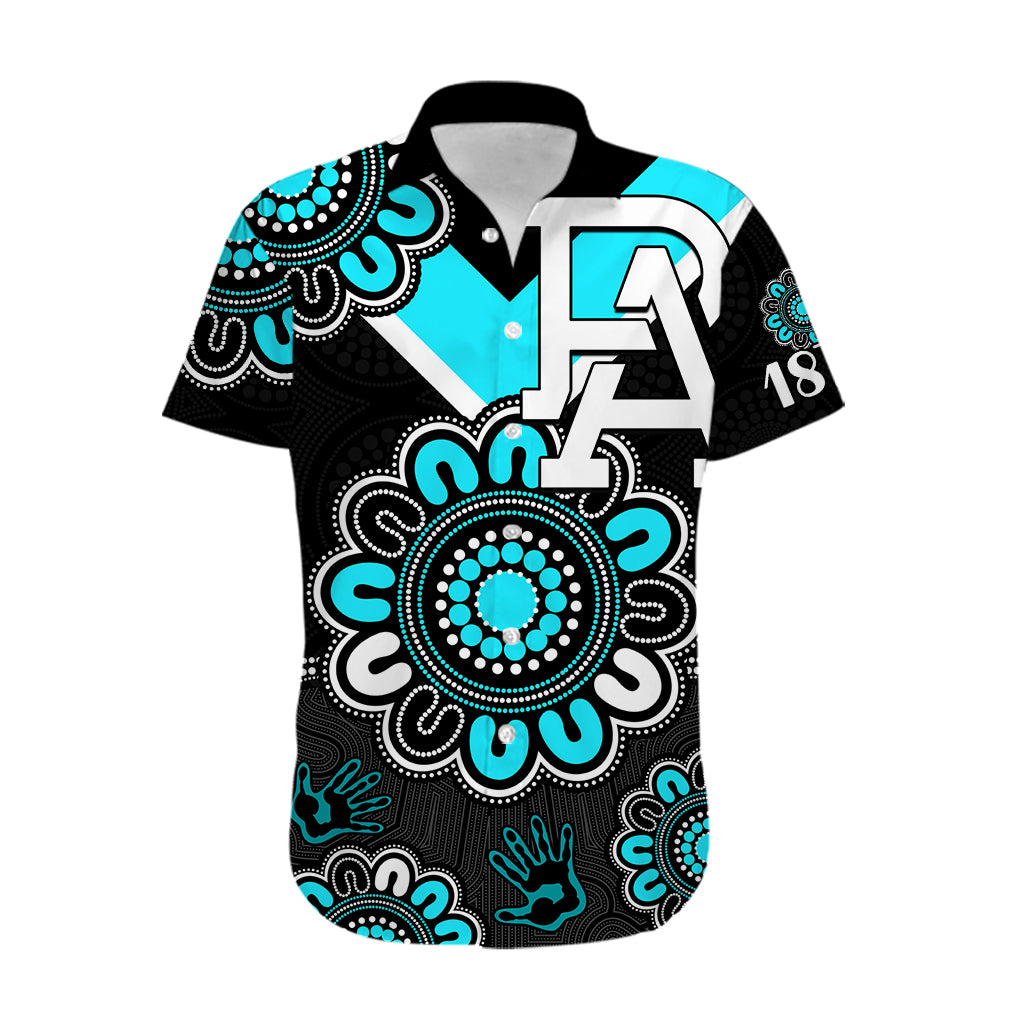 AFL Port Adelaide Power 1870 Aboriginal Hawaiian Shirt - Vibe Hoodie Shop